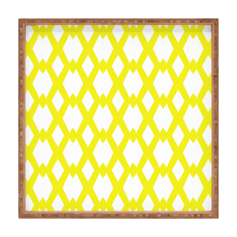 Lisa Argyropoulos Daffy Lattice Lemon Square Tray