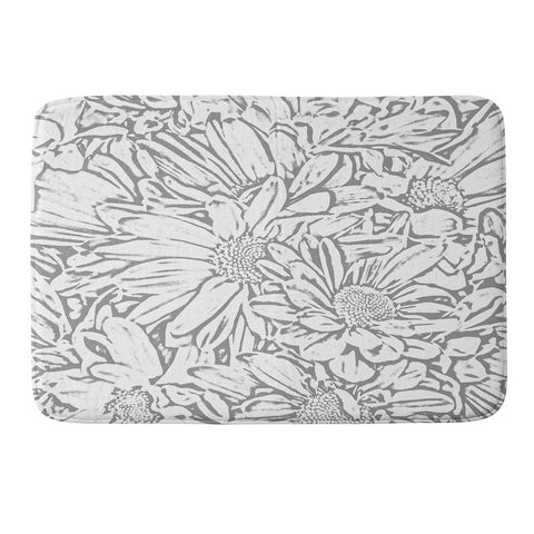 Lisa Argyropoulos Daisy Daisy Dove Gray Memory Foam Bath Mat