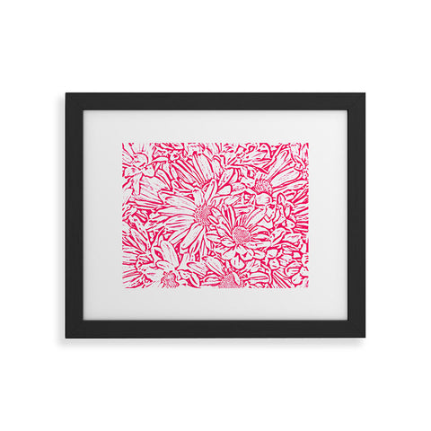 Lisa Argyropoulos Daisy Daisy In Bold Pink Framed Art Print