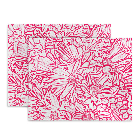 Lisa Argyropoulos Daisy Daisy In Bold Pink Placemat