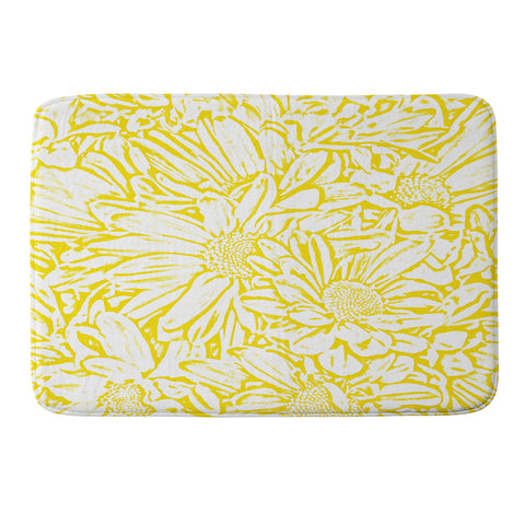 Lisa Argyropoulos Daisy Daisy In Golden Sunshine Memory Foam Bath Mat