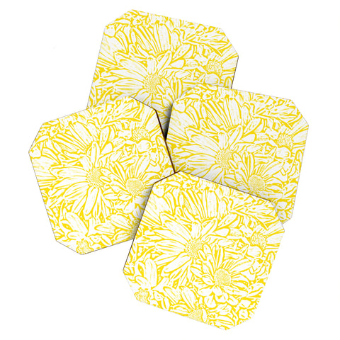 Lisa Argyropoulos Daisy Daisy In Golden Sunshine Coaster Set