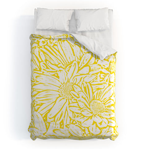 Lisa Argyropoulos Daisy Daisy In Golden Sunshine Duvet Cover