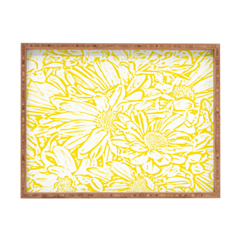 Lisa Argyropoulos Daisy Daisy In Golden Sunshine Rectangular Tray