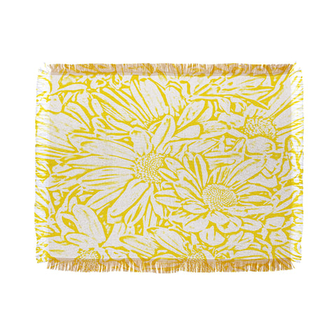 Lisa Argyropoulos Daisy Daisy In Golden Sunshine Throw Blanket
