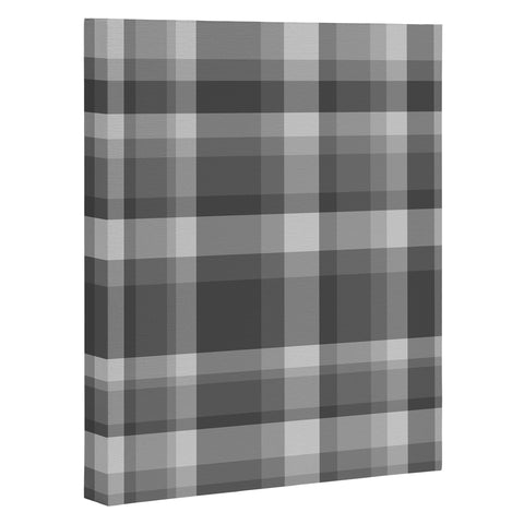 Lisa Argyropoulos Dark Gray Plaid Art Canvas