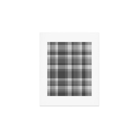 Lisa Argyropoulos Dark Gray Plaid Art Print