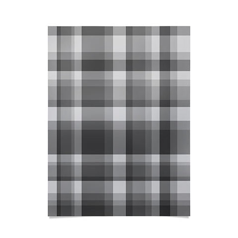 Lisa Argyropoulos Dark Gray Plaid Poster