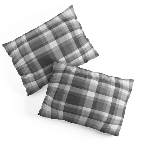 Lisa Argyropoulos Dark Gray Plaid Pillow Shams