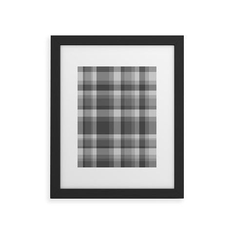 Lisa Argyropoulos Dark Gray Plaid Framed Art Print