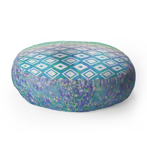 Lisa Argyropoulos Diamond Rain Revival Floor Pillow Round