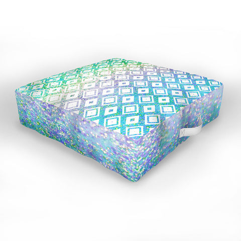 Lisa Argyropoulos Diamond Rain Revival Outdoor Floor Cushion