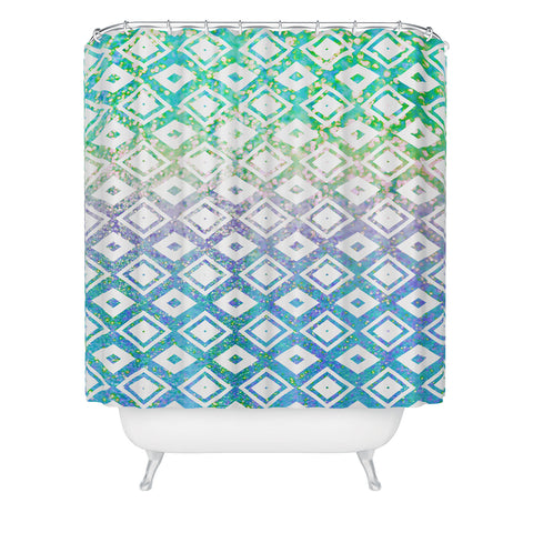 Lisa Argyropoulos Diamond Rain Revival Shower Curtain