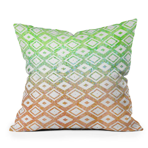 Lisa Argyropoulos Diamond Rain Tropic Throw Pillow