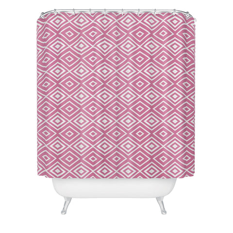 Lisa Argyropoulos Diamonds Are Forever Blush Shower Curtain