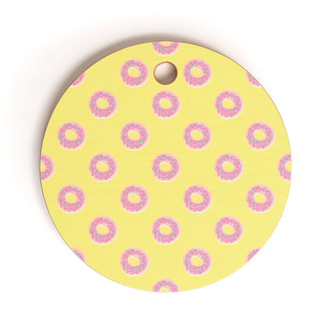 Lisa Argyropoulos Donuts on the Sunny Side Cutting Board Round