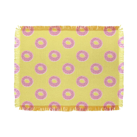 Lisa Argyropoulos Donuts on the Sunny Side Throw Blanket