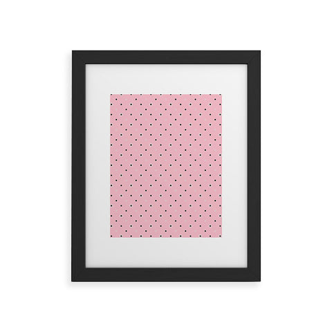 Lisa Argyropoulos Dotty Blush Dots Framed Art Print