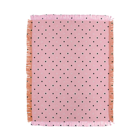 Lisa Argyropoulos Dotty Blush Dots Throw Blanket