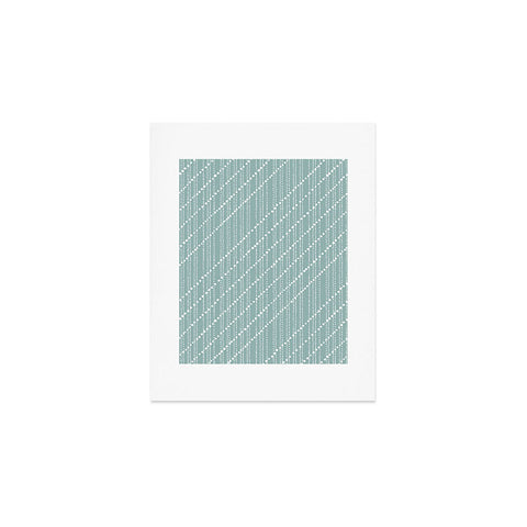 Lisa Argyropoulos Dotty Lines Misty Green Art Print