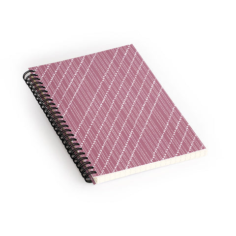 Lisa Argyropoulos Dotty Lines Wine Spiral Notebook