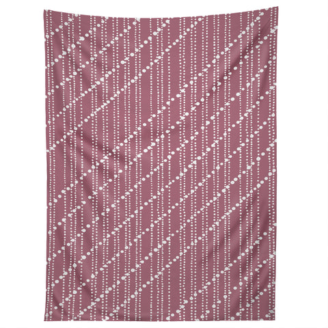 Lisa Argyropoulos Dotty Lines Wine Tapestry