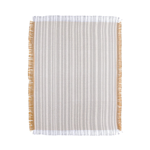 Lisa Argyropoulos Dove Stripe Throw Blanket