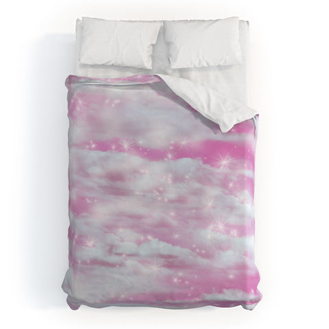 Lisa Argyropoulos Dream Big In Pink Duvet Cover