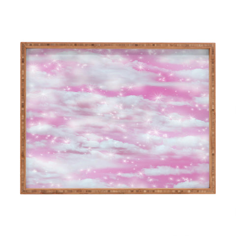 Lisa Argyropoulos Dream Big In Pink Rectangular Tray