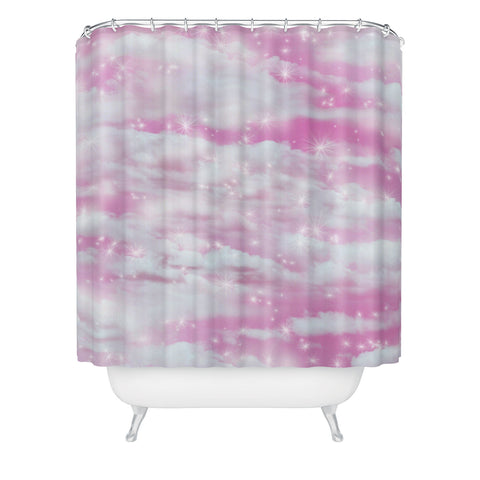 Lisa Argyropoulos Dream Big In Pink Shower Curtain