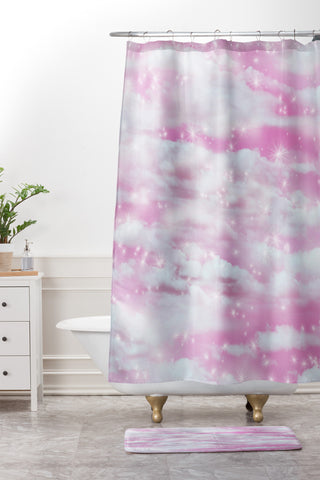 Lisa Argyropoulos Dream Big In Pink Shower Curtain And Mat