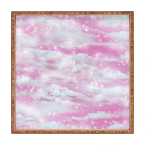 Lisa Argyropoulos Dream Big In Pink Square Tray