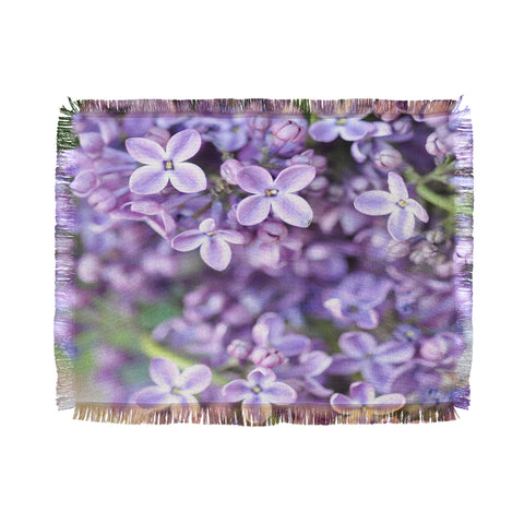 Lisa Argyropoulos Dreamy Lilacs Throw Blanket