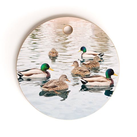 Lisa Argyropoulos Ducks Cutting Board Round