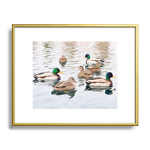 Lisa Argyropoulos Ducks Metal Framed Art Print