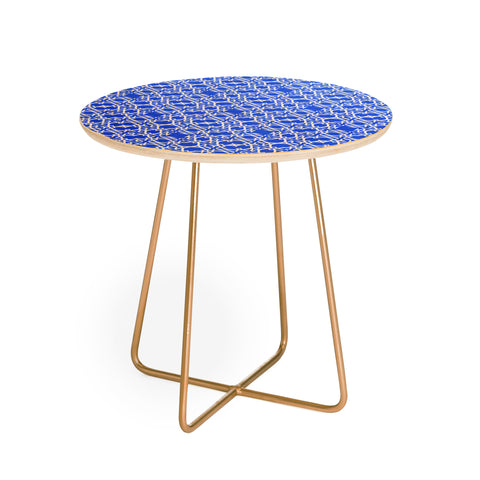 Lisa Argyropoulos Electric in Blue Round Side Table