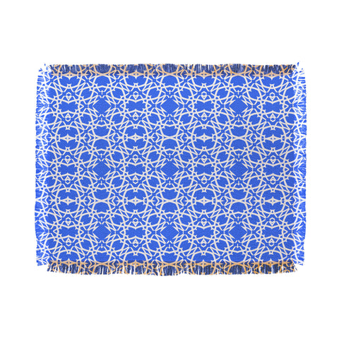 Lisa Argyropoulos Electric in Blue Throw Blanket