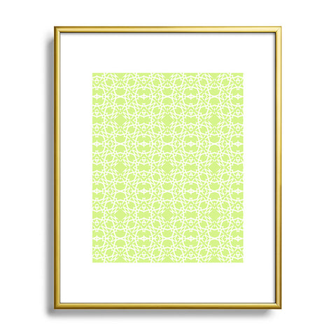Lisa Argyropoulos Electric In Honeydew Metal Framed Art Print