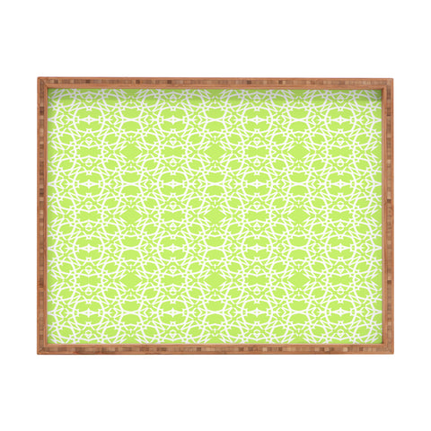 Lisa Argyropoulos Electric In Honeydew Rectangular Tray