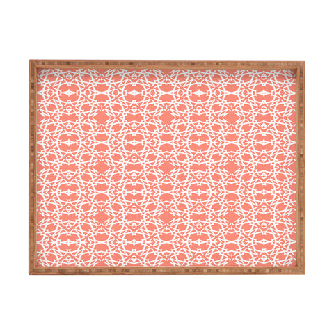 Lisa Argyropoulos Electric in Peach Rectangular Tray