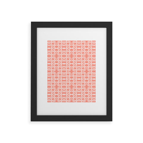 Lisa Argyropoulos Electric in Peach Framed Art Print
