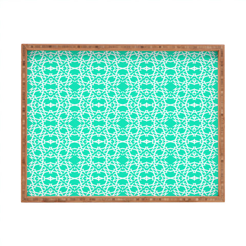 Lisa Argyropoulos Electric In Sea Green Rectangular Tray