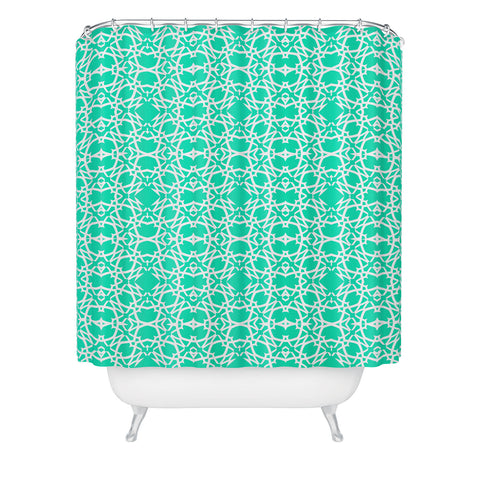 Lisa Argyropoulos Electric In Sea Green Shower Curtain