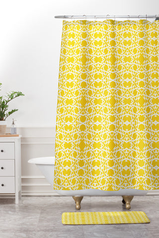 Lisa Argyropoulos Electric In Zest Shower Curtain And Mat