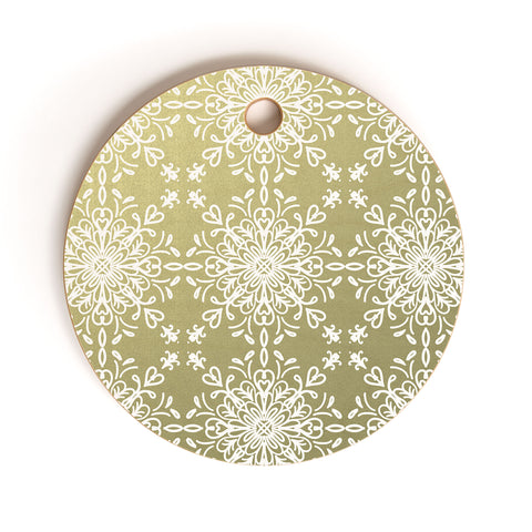 Lisa Argyropoulos Elegance White Whispers Cutting Board Round