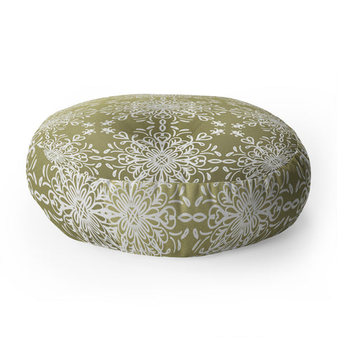 Lisa Argyropoulos Elegance White Whispers Floor Pillow Round