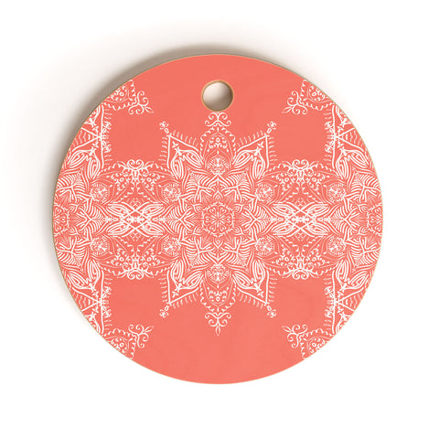 Lisa Argyropoulos Enchanted Soul Coral Cutting Board Round