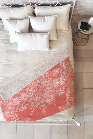 Lisa Argyropoulos Enchanted Soul Coral Fleece Throw Blanket