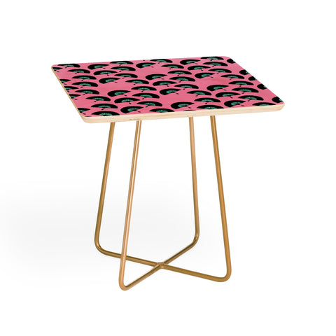 Lisa Argyropoulos Fans Pink Mint Side Table