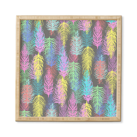 Lisa Argyropoulos Feathered Spring Gray Framed Wall Art